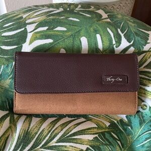 Thirty-One Chocolate and Caramel Wallet